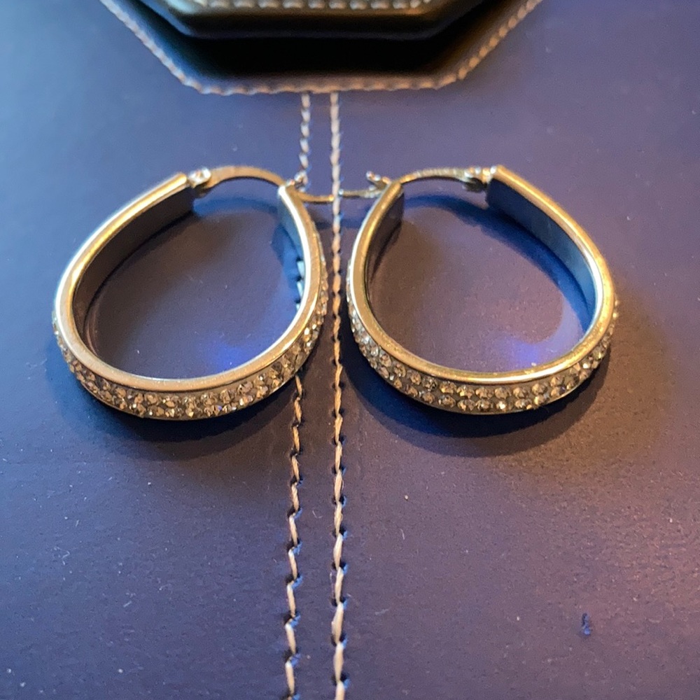 Sterling Silver Crystal Earrings